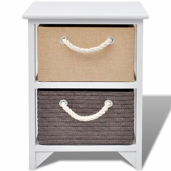 vidaXL Solid Wood Nightstand