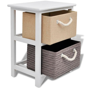 vidaXL Bedside Tables 2 pcs. Wood