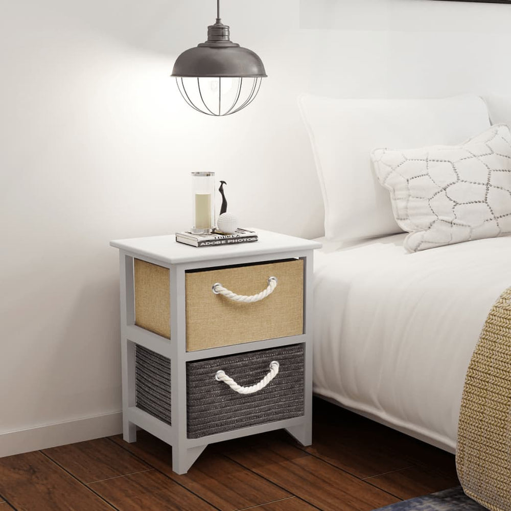 vidaXL Bedside Tables 2 pcs. Wood