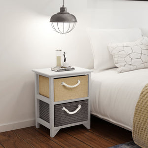 vidaXL Bedside Tables 2 pcs. Wood