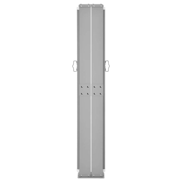 vidaXL Retractable Side Awning Black 160x600 cm