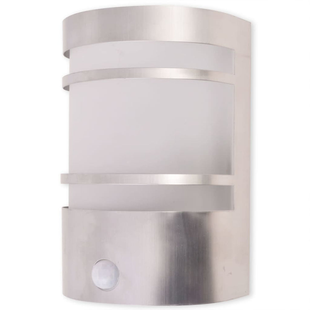 Edelstahl Außenwandlampe mit Sensor