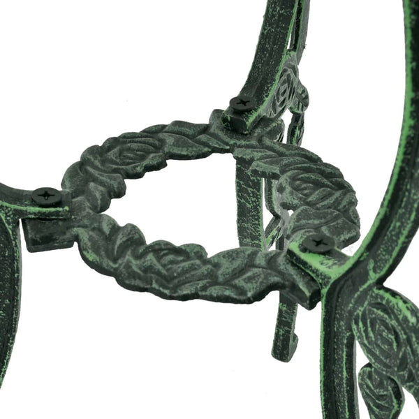 vidaXL 3-Piece Cast Aluminum Bistro Set Green
