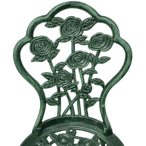 vidaXL 3-Piece Cast Aluminum Bistro Set Green