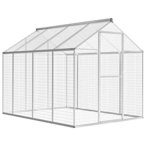vidaXL Outdoor Aviary Aluminum 178x242x192 cm