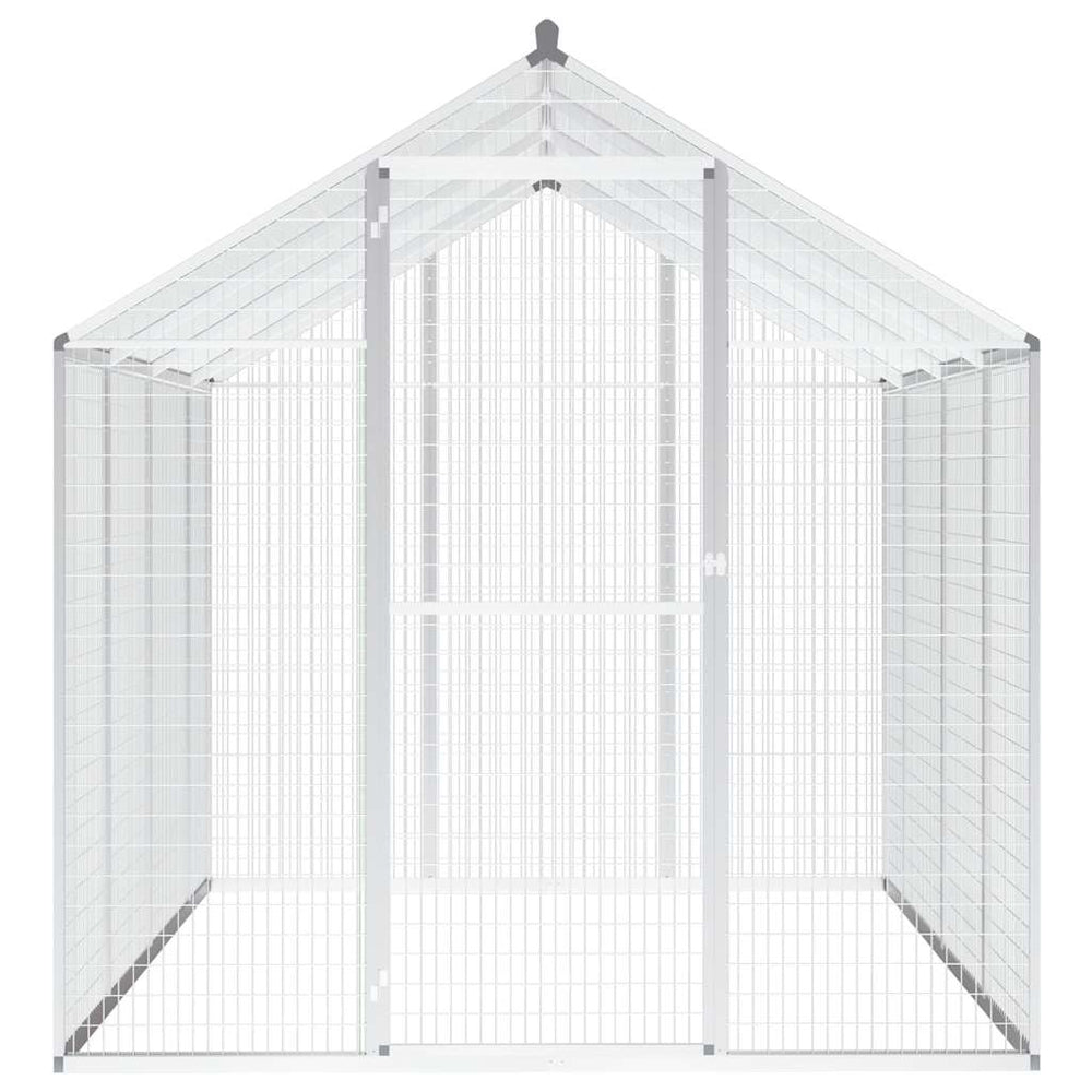 vidaXL Outdoor Aviary Aluminum 178x242x192 cm