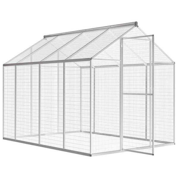 vidaXL Outdoor Aviary Aluminum 178x242x192 cm
