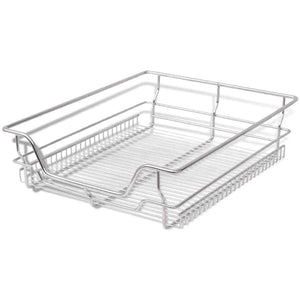 vidaXL Built-in Drawer Basket Pull-Out 2 pcs Silver 500 mm