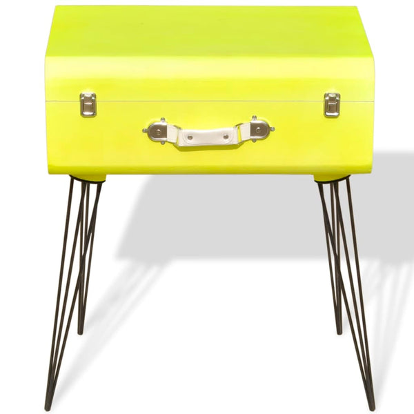 vidaXL Side Table 49.5x36x60 cm Yellow