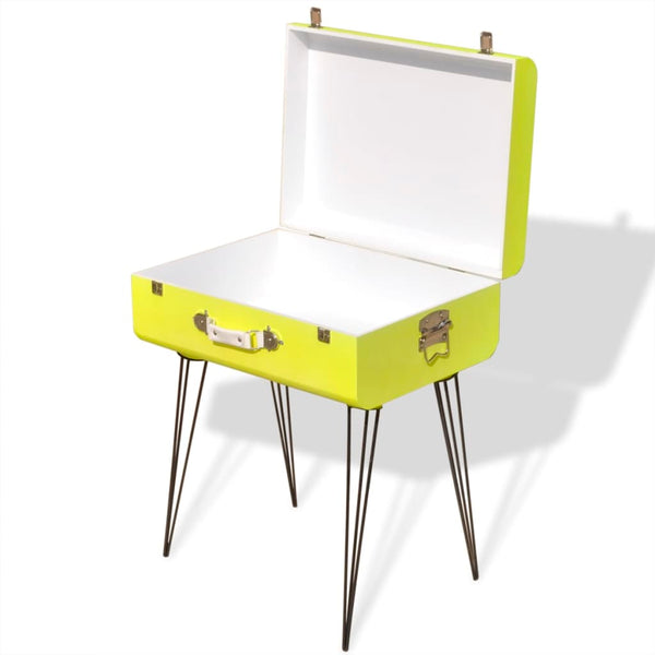 vidaXL Side Table 49.5x36x60 cm Yellow
