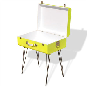 vidaXL Side Table 49.5x36x60 cm Yellow
