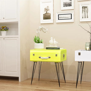 vidaXL Side Table 49.5x36x60 cm Yellow