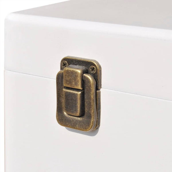 vidaXL Side Table 40x30x57 cm White