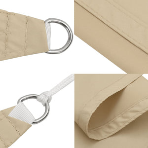 vidaXL Oxford Fabric Sun Awning Square 3.6x3.6 m Beige