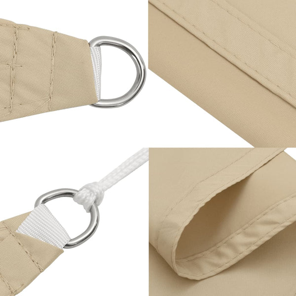 vidaXL Oxford Fabric Sun Awning Square 3.6x3.6 m Beige