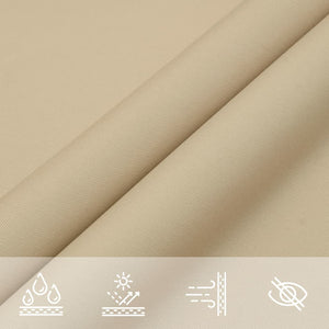 vidaXL Oxford Fabric Sun Awning Square 3.6x3.6 m Beige