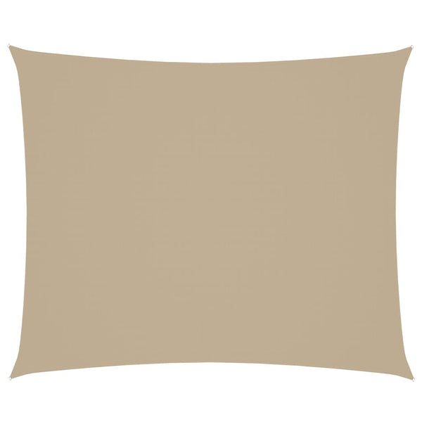 vidaXL Sun Shade Sail Oxford Fabric Rectangular 4x6 m Beige
