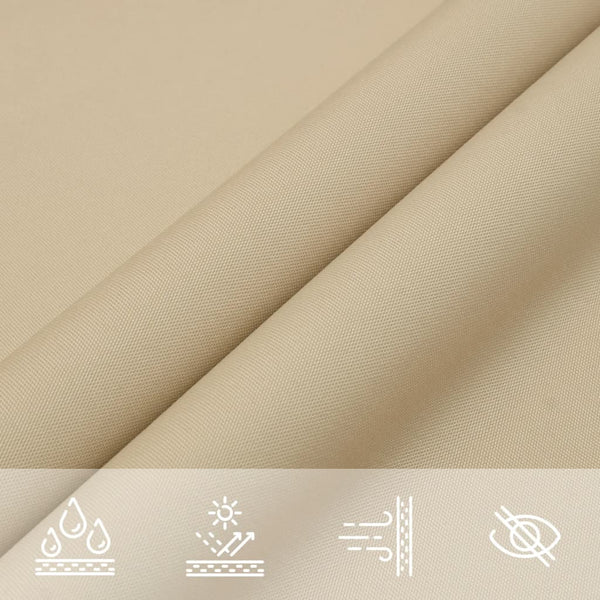 vidaXL Sun Shade Sail Oxford Fabric Rectangular 4x6 m Beige