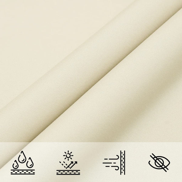 vidaXL Sun Shade Sail Oxford Fabric Square 3.6x3.6 m Cream