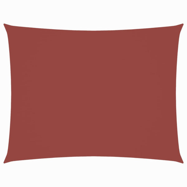 vidaXL Sun Shade Sail Oxford Fabric Rectangular 2x4 m Terracotta Red