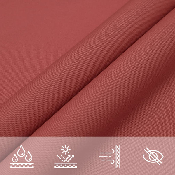 vidaXL Sun Shade Sail Oxford Fabric Rectangular 2x4 m Terracotta Red