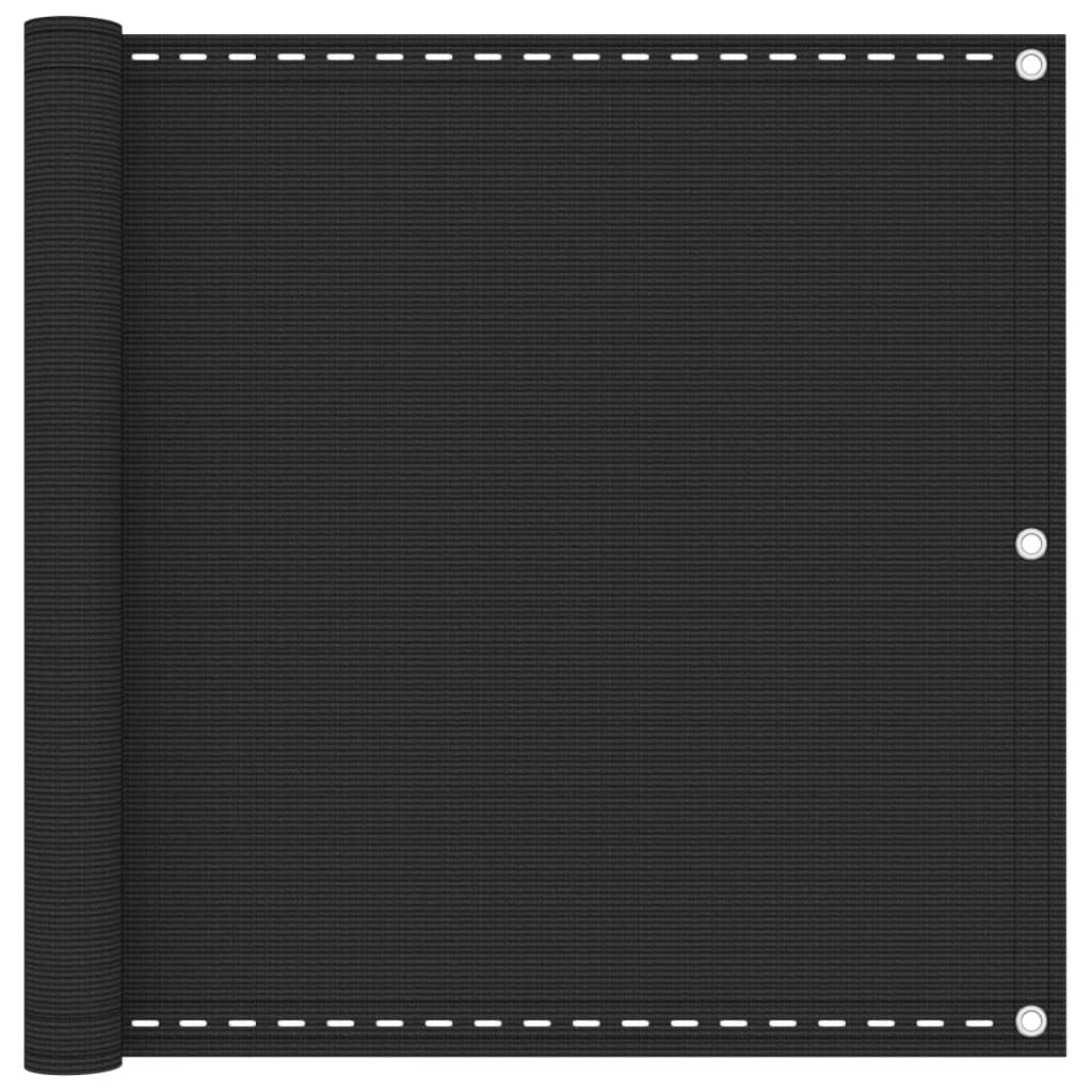 vidaXL HDPE Balcony Screen 90x400 cm Anthracite