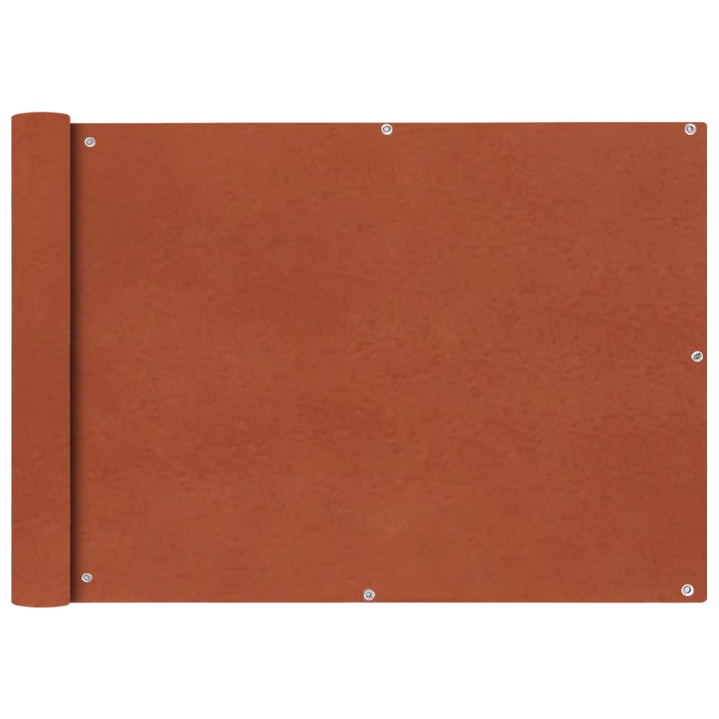 vidaXL Balcony Privacy Screen Oxford Fabric 75x600 cm Terracotta