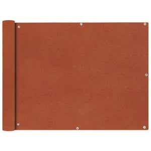 vidaXL Balcony Privacy Screen Oxford Fabric 90x400 cm Terracotta