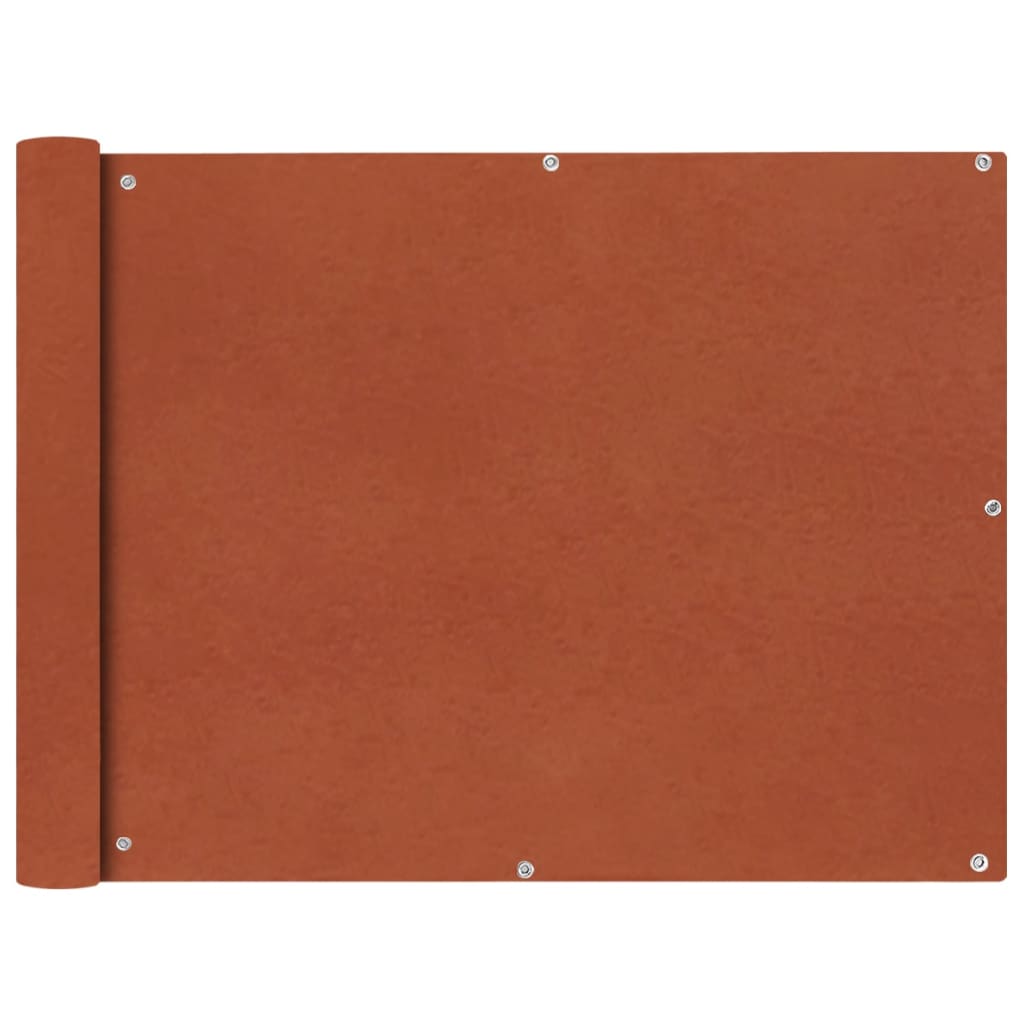 vidaXL Balcony Privacy Screen Oxford Fabric 90x400 cm Terracotta