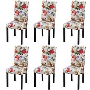 vidaXL Dining Chairs 6 pcs Multicolour Fabric