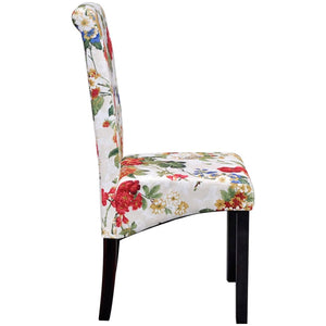 vidaXL Dining Chairs 6 pcs Multicolour Fabric