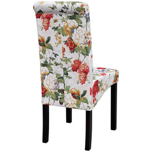 vidaXL Dining Chairs 6 pcs Multicolour Fabric