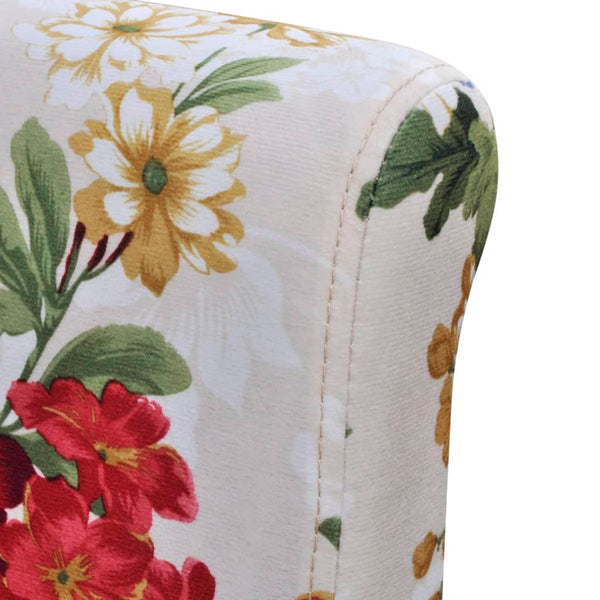 vidaXL Dining Chairs 6 pcs Multicolour Fabric