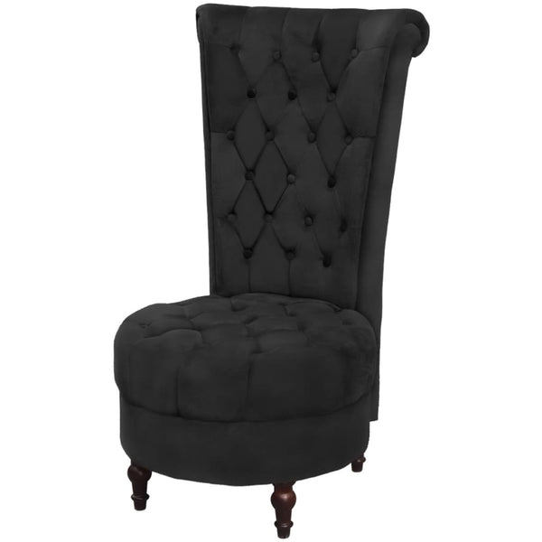 vidaXL High-Back Armchair Black Fabric