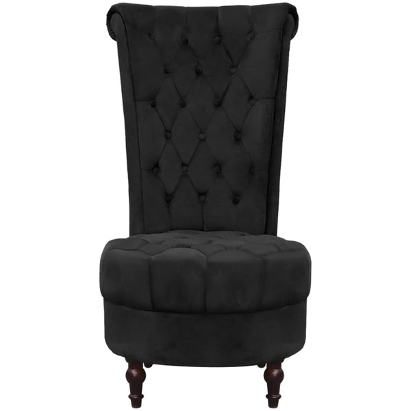 vidaXL High-Back Armchair Black Fabric