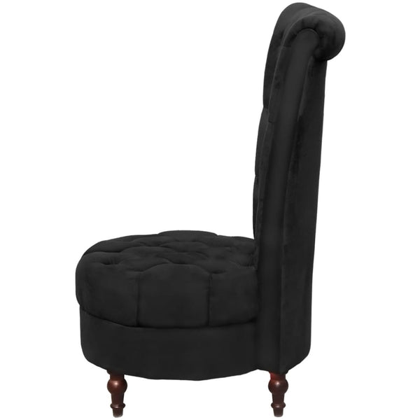 vidaXL High-Back Armchair Black Fabric