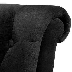 vidaXL High-Back Armchair Black Fabric