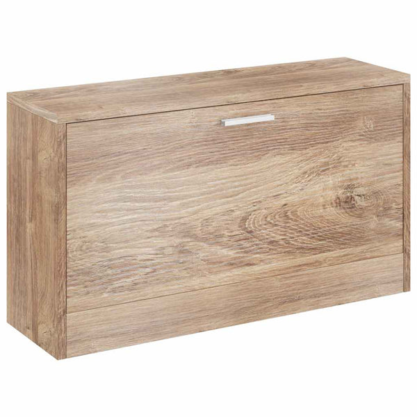 vidaXL Shoe Bench Oak 80x24x45 cm
