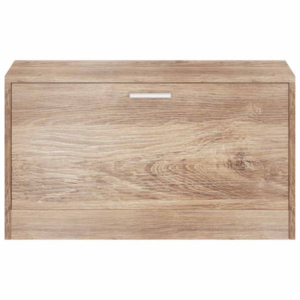vidaXL Shoe Bench Oak 80x24x45 cm