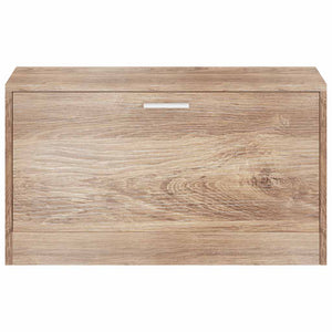 vidaXL Shoe Bench Oak 80x24x45 cm