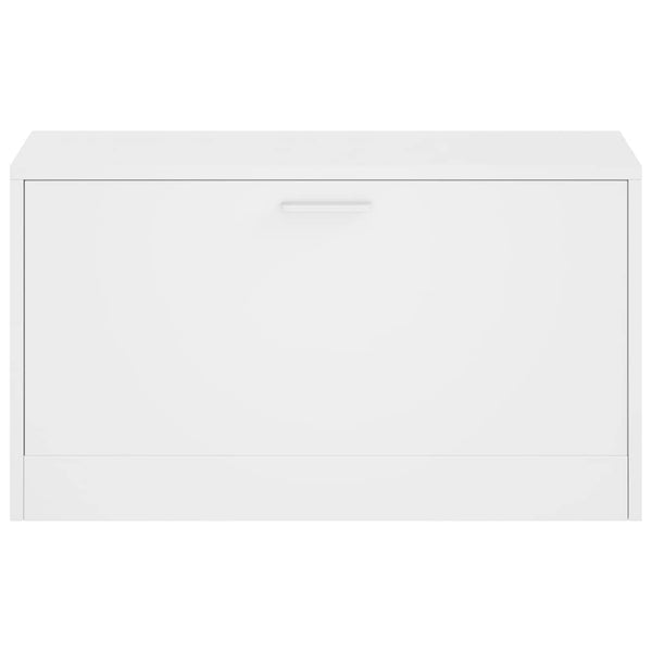vidaXL Shoe Bench White 80x24x45 cm