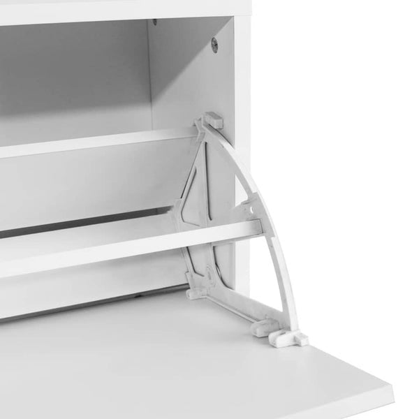 vidaXL Shoe Bench White 80x24x45 cm