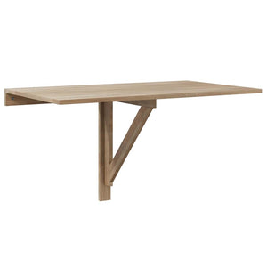 vidaXL Wall-Mounted Drop-Leaf Table Oak 100x60 cm