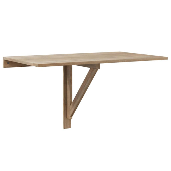 vidaXL Wall-Mounted Drop-Leaf Table Oak 100x60 cm