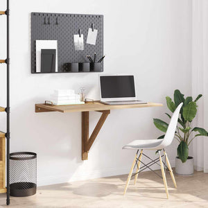 vidaXL Wall-Mounted Drop-Leaf Table Oak 100x60 cm