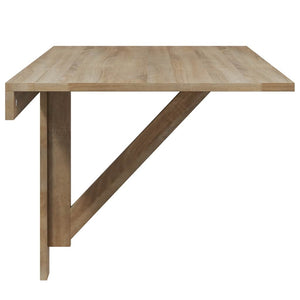 vidaXL Wall-Mounted Drop-Leaf Table Oak 100x60 cm