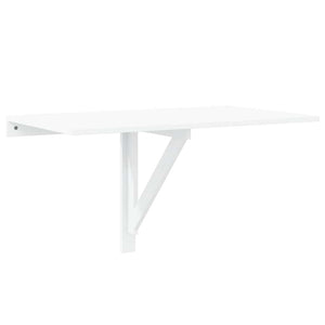 vidaXL Wall-Mounted Folding Table White 100x60 cm