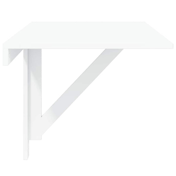 vidaXL Wall-Mounted Folding Table White 100x60 cm