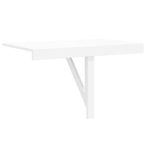 vidaXL Wall-Mounted Folding Table White 100x60 cm