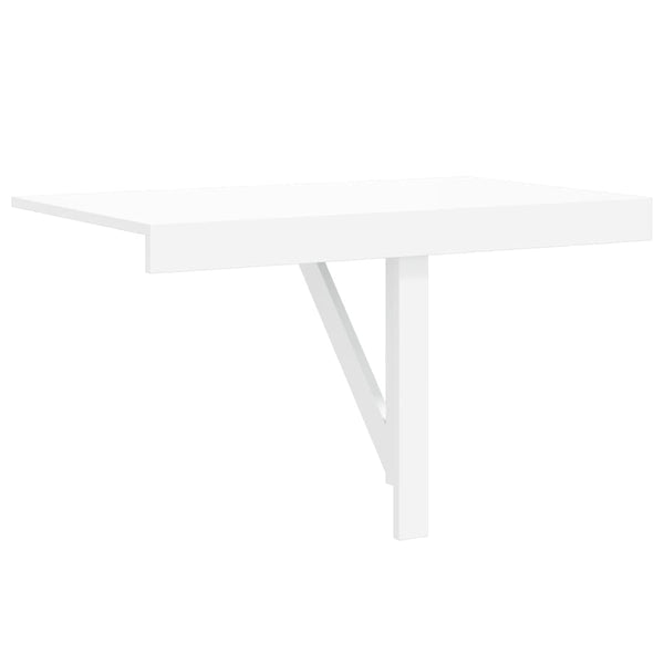 vidaXL Wall-Mounted Folding Table White 100x60 cm
